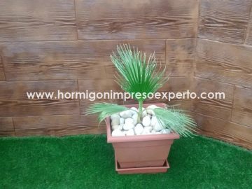fotos hormigon impreso para jardín