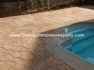 fotos hormigon impreso piscina