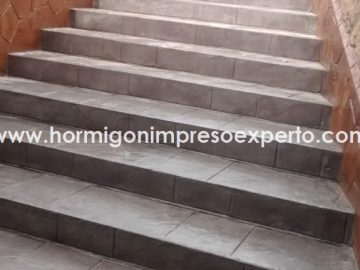 fotos hormigon impreso escalones