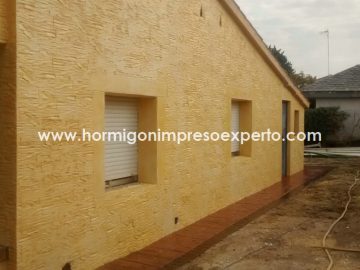 fotos hormigon impreso vertical pared